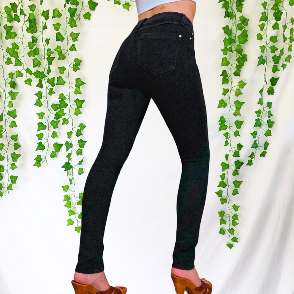Classic Black High Waisted Women's Skinny Jeans